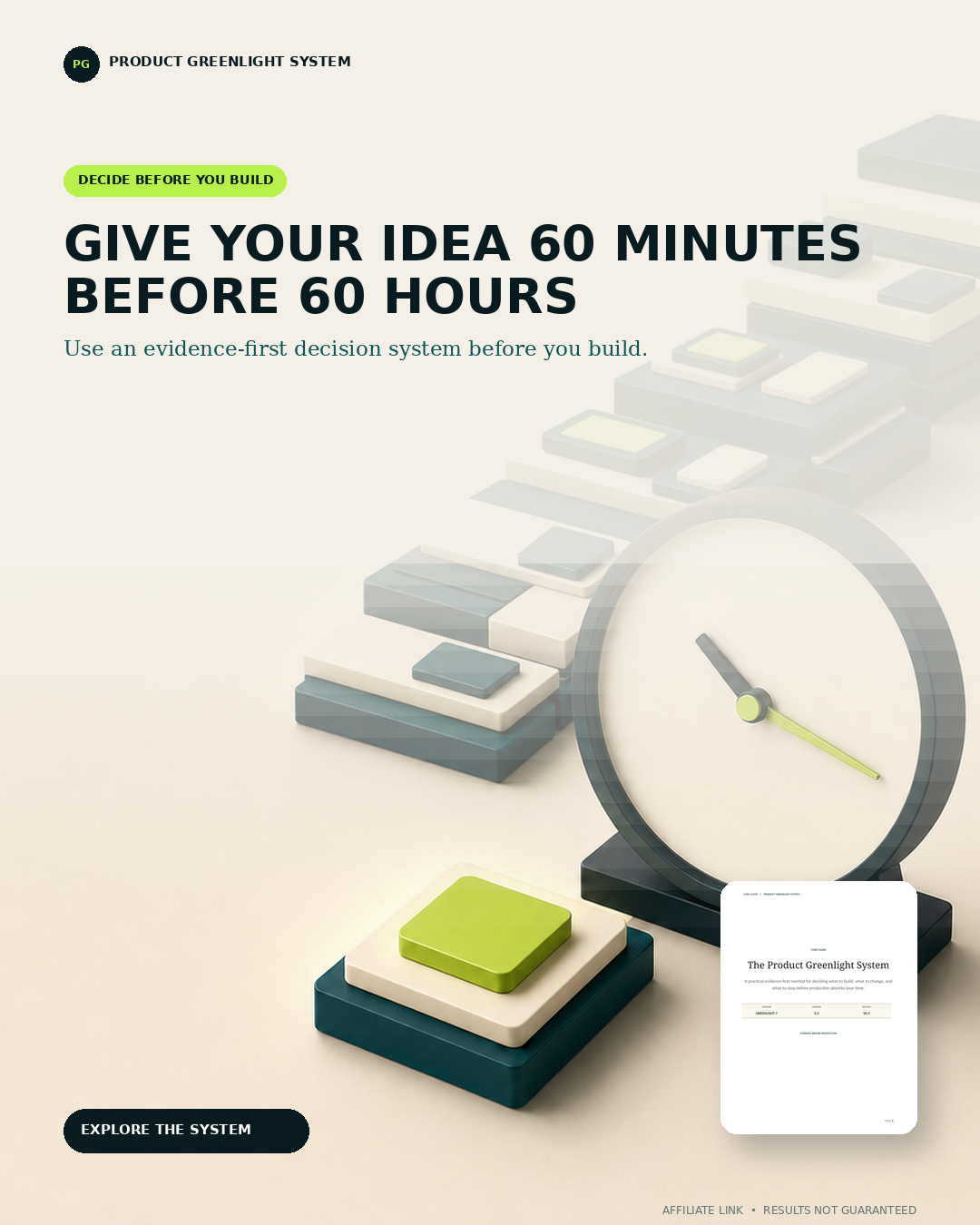 The 60-minute decision affiliate promotional creative